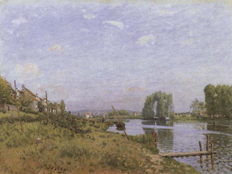 Alfred Sisley The island of Saint-Denis oil painting picture
